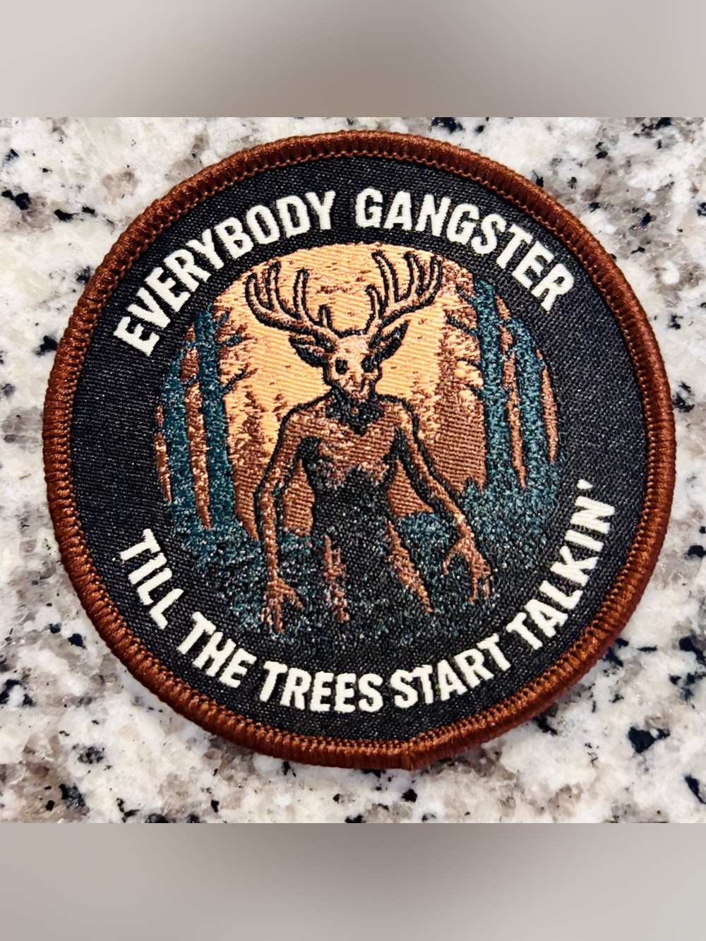 Funny Wendigo Tactical Hook & Loop or Iron On Patch -  3x3